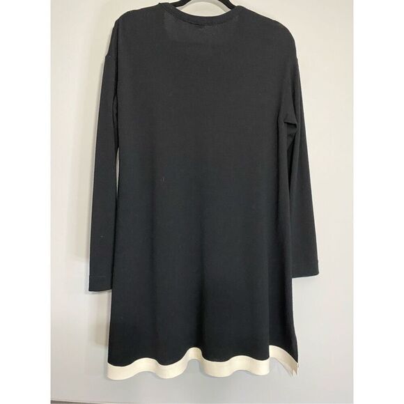 Size small/6 Marie Saint Pierre wool, blend, black and white dress or tunic. - Picture 6 of 11